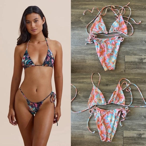 Stone Fox Swim Other - Stone Fox Swim St. Tropez Bikini in Flower Power